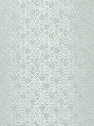 Hexagon Inspiration - Mist Wallpaper | Scalamandre 