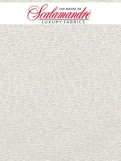 HALLEY - WINTER WHITE - Scalamandre Fabrics, Fabrics - ZAHALL-830 at Designer Wallcoverings and Fabrics, Your online resource since 2007