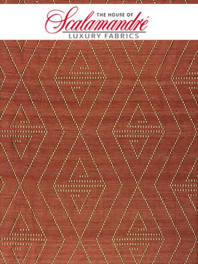 TORQUAY - TOMATO - Scalamandre Fabrics, Fabrics - ZS8068-021 at Designer Wallcoverings and Fabrics, Your online resource since 2007