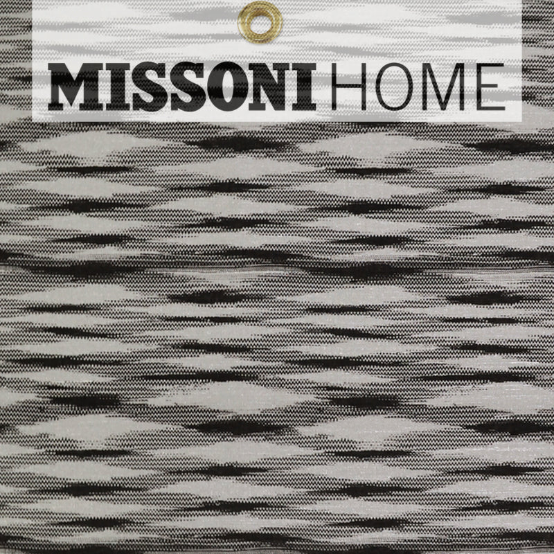 Missoni Home Fireworks Wallpaper - Silver/Dark Grey