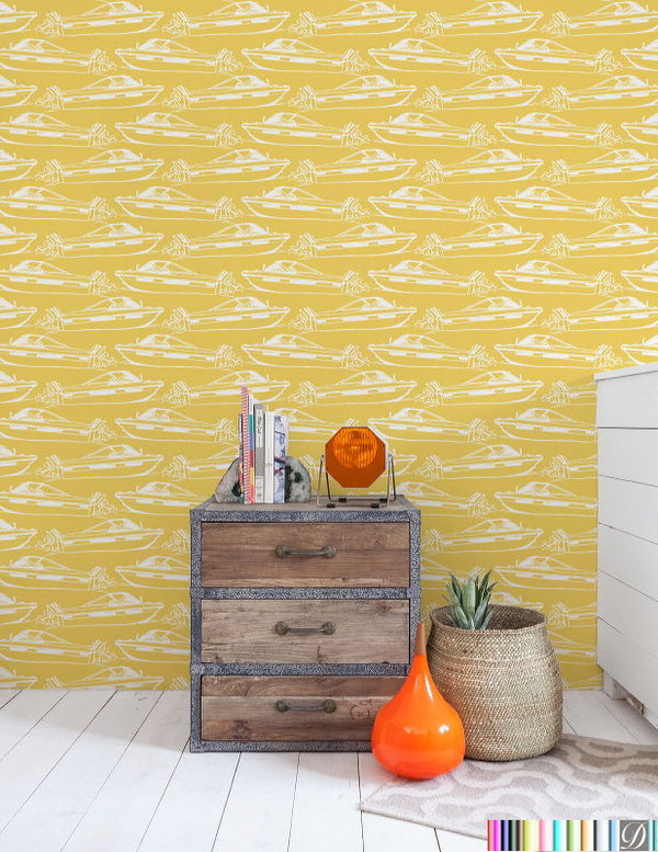Boating Wallcovering by Aimee Wilder