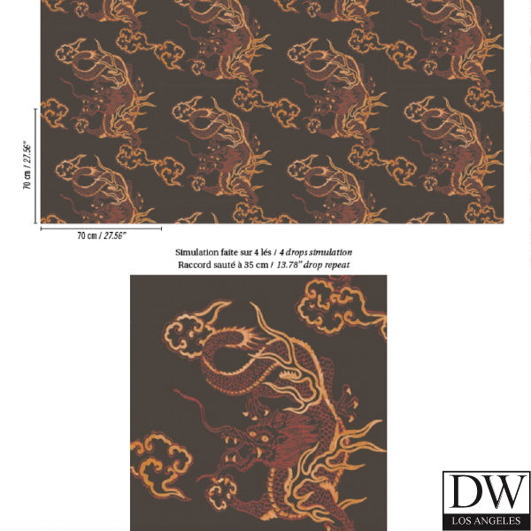 Glam Dragon Wallcovering