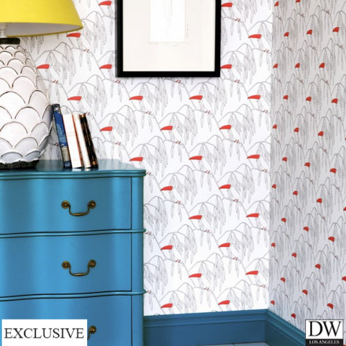 Toucan Coral Lattice (Room Setting) | British Walls