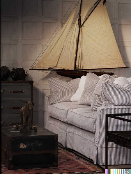 Lacrosse Coffered Wood Panel Wallpaper - Linen