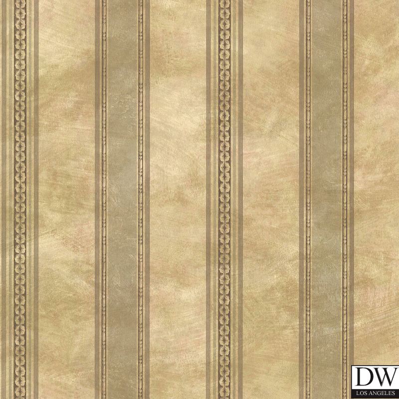 Castine Moss Tuscan Stripe Wallpaper