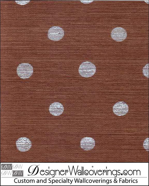 Le Dot Grasscloth - Polka Dot Wallpaper