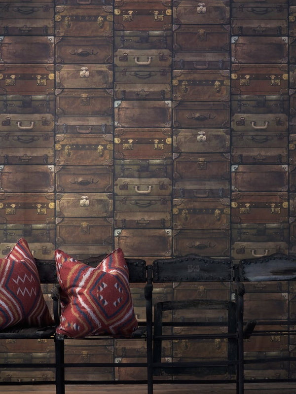 Old Luggage Wallcovering