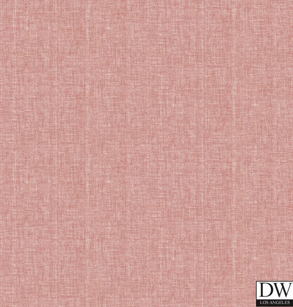 Oasis Red Linen Wallpaper