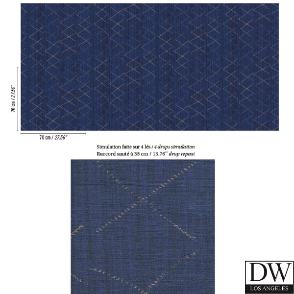 Glam Harlequin on Linen