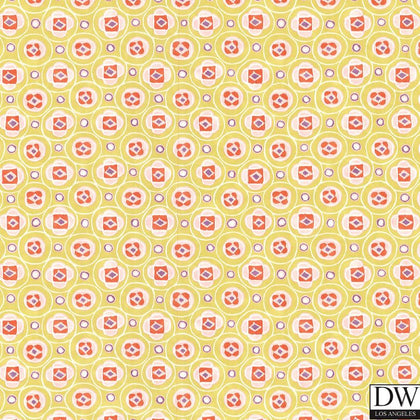 La Rambla Pineapple Modern Geometric Wallcovering