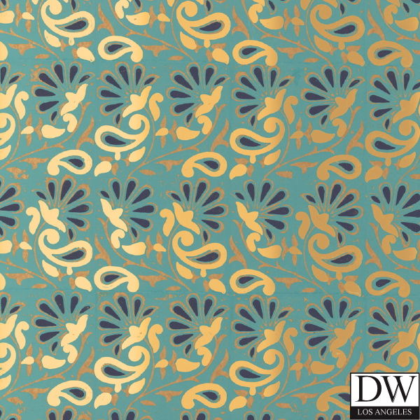 Rampura Paisley Swirl Wallpaper