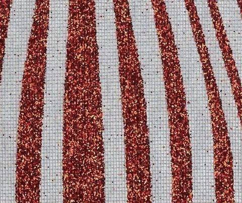 Glamor Glitter - Silver Red Rasberry