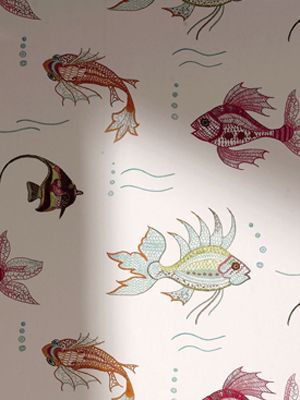 Aquarium Fish Tank - white, red, yellow