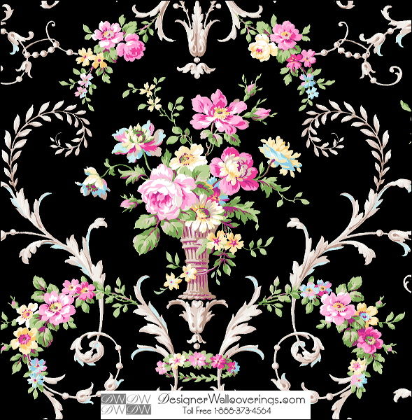 Dickenson Flower Vase Wallpaper