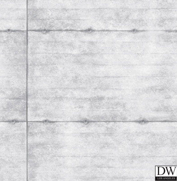 Smooth Concrete Grey Geometric Wallpaper