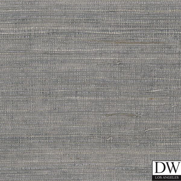 Renaissance Metallic Grasscloth Horizontal Weave Grey | Phillipe Romano