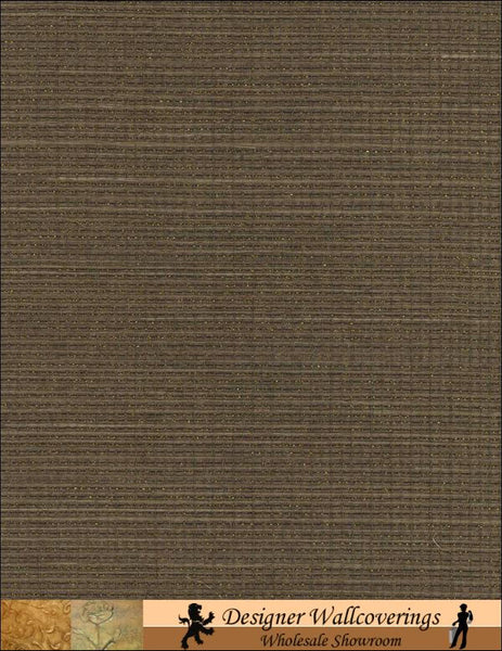 Gigi Basketweave Metallic Grasscloth Wallpaper | Phillipe Romano