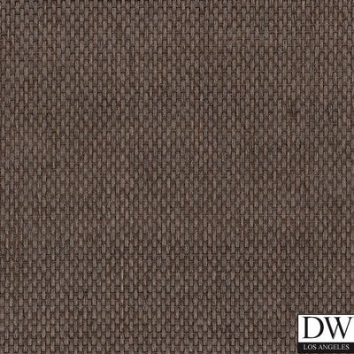 Paloma Metallic Grasscloth Basketweave Deep Brown | Phillipe Romano