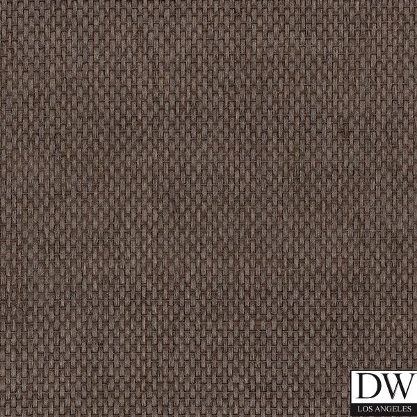 Paloma Metallic Grasscloth Basketweave Deep Brown | Phillipe Romano