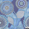 Catalunya Teal Kaleidoscope Floral Wallpaper