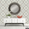 Saltire Taupe Plaid Wallpaper