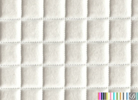 Ballina Quilted Square Metallic Upholstery Vinyl