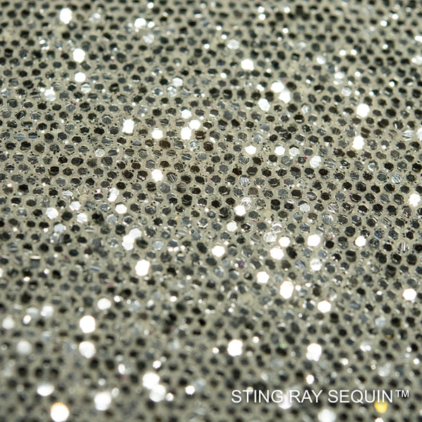 Sting Ray Sequin - Silver | Glitter Walls