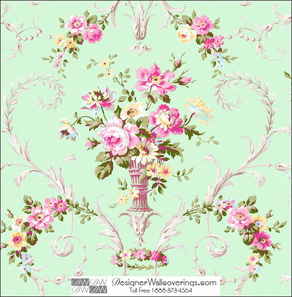 Dickenson Flower Vase Wallpaper