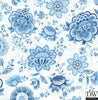 Kali Light Blue Folklore Chintz Wallpaper