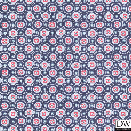 La Rambla Ocean Modern Geometric Wallcovering