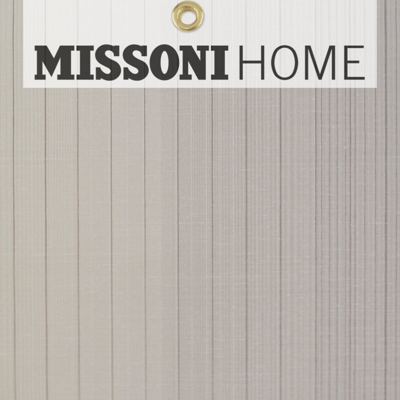 Missoni Home Vertical Stripe Wallpaper - Cream/Tan/Grey