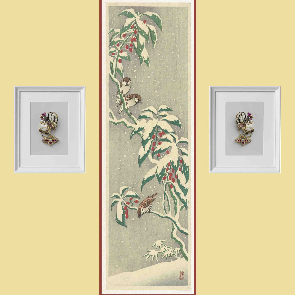 Panel Set - 20000 Yamato's Garden gray designer-wallcoverings-los-angeles