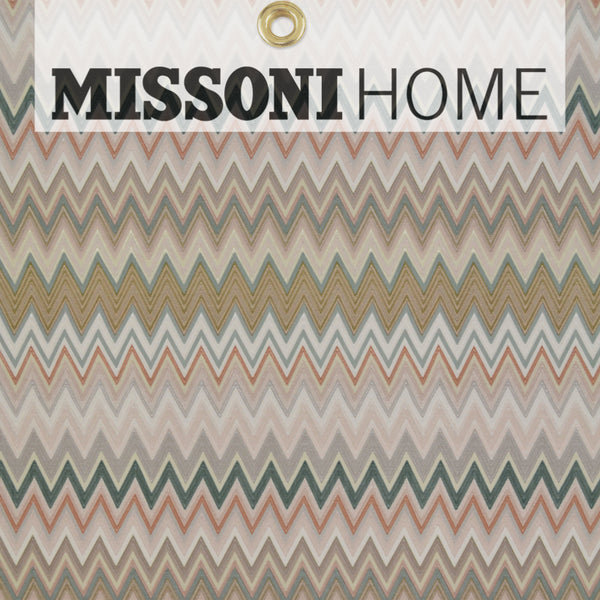 Missoni Home Zig Zag Multicolore Wallpaper - Blush/Jade/Warm Gre