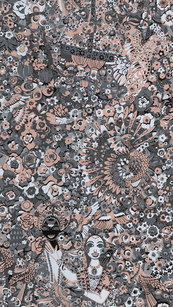 Native Sun - 48" tall Mural - Printed on Smooth Vinyl