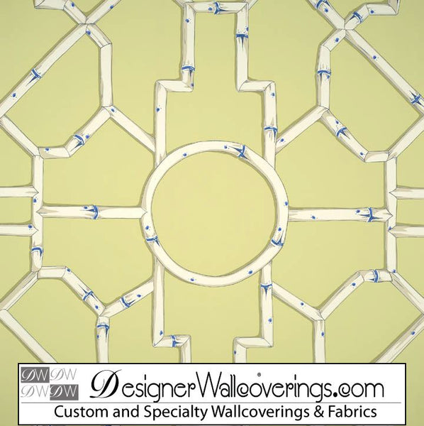Regal Bamboo Lattice Trellis Wallpaper