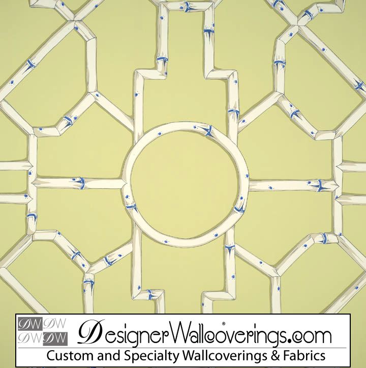 Regal Bamboo Lattice Trellis Wallpaper
