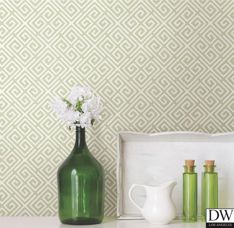 Omega Green Geometric Wallpaper