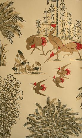 Birds in Paradise Wallcovering