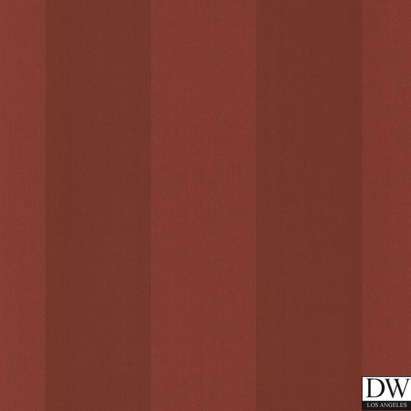 Harpswell Ruby Herringbone Awning Stripe Wallpaper