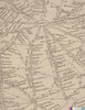 London Calling - Map Wallpaper - Cream Parchment