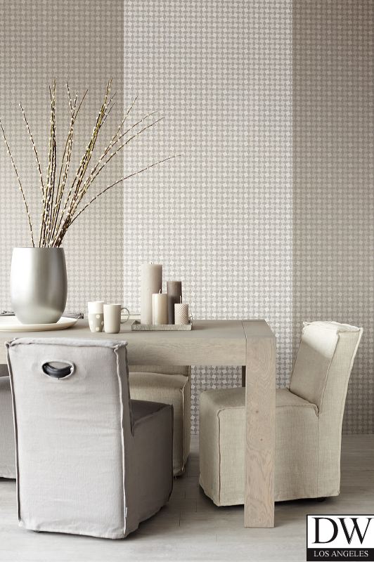 Meteor Silver Geometric Texture Wallpaper