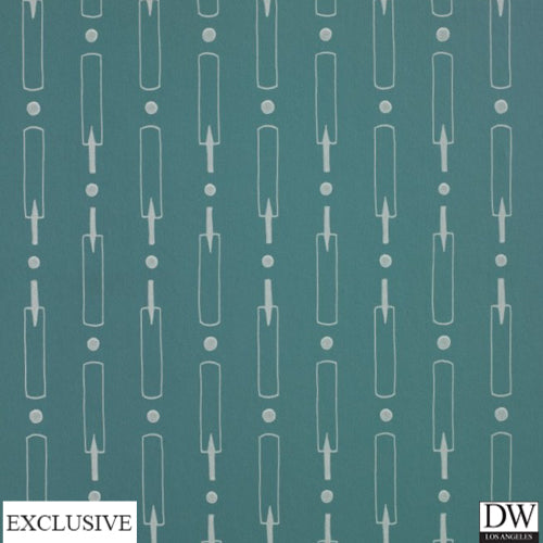 Classic Cricket Wallcovering Teal