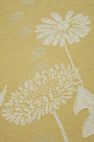 Wild Meadow Wallpaper - Gold Yellow