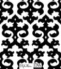 Trousdale Rock & Roll Damask  - Black & White