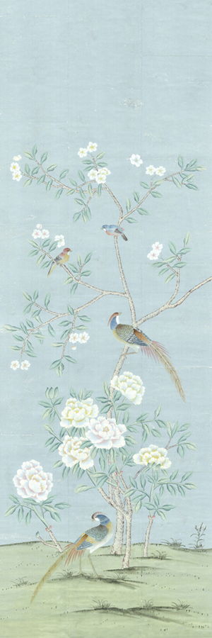 Et Cie The Rockefeller Blue Wall Mural Panel #1