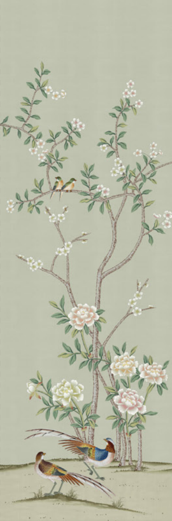 Et Cie Blossom Garden in Olive Panel #10