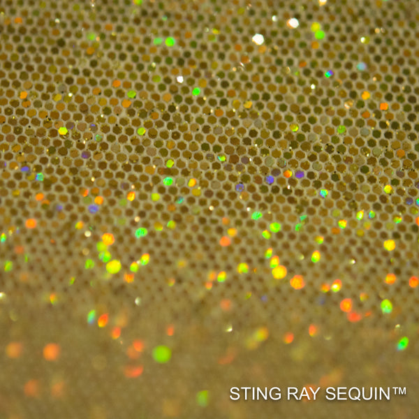 Sting Ray Sequin - Gold Multi | Glitter Walls
