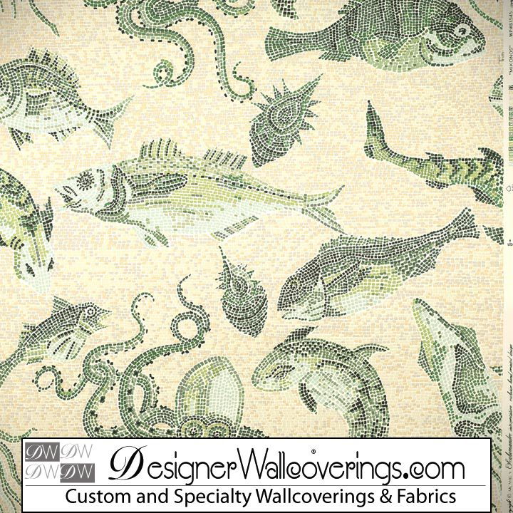 Under the Sea Wallpaper - Mosaic Tile Effect
