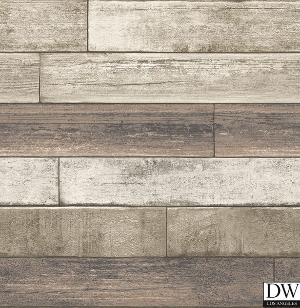 Weathered Plank Rust Wood Texture Wallpaper