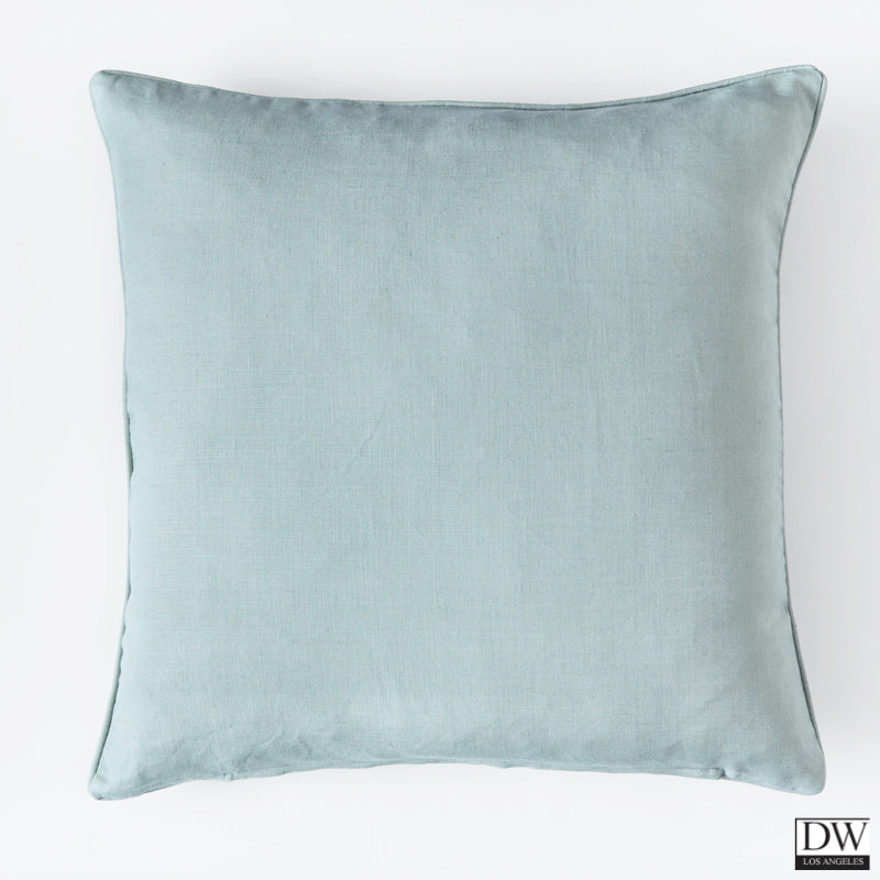 Deer Damask Cushion - Duck Egg Blue